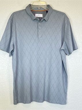 Modern Ambition Men's Short Sleeve Polo  Golf Shirt Gray Large